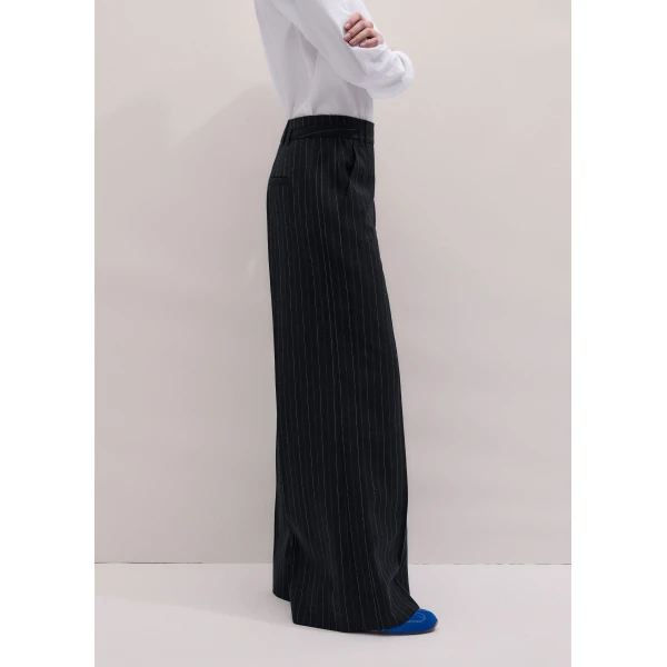 ME+EM ME+EM Wide-Leg Trouser in Black - Pants - Intelligent British Fashion at Coveti