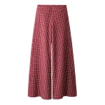 ME+EM ME+EM Wide Palazzo Pant in Pomegranate Red Multi - Pants - Intelligent British Fashion at Coveti