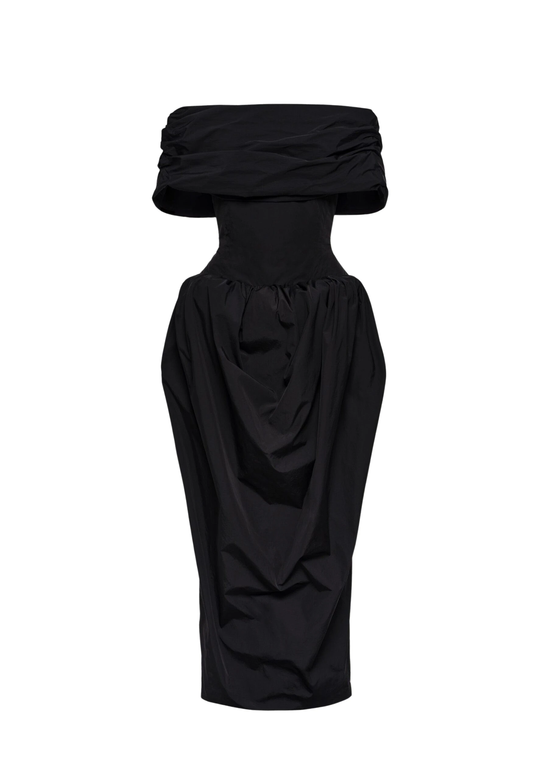 Magda-Butrym-Draped-collar-gown-with-sculpted-waist-in-black-3-scaled95251_nobg Magda Butrym Draped collar gown with sculpted waist in black