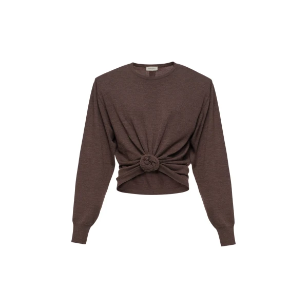 Magda Butrym Knotted longsleeve in brown