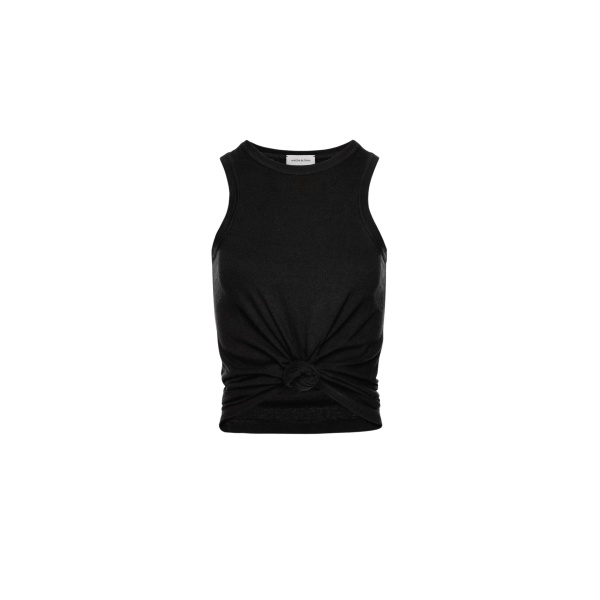 Magda Butrym Knotted tank top in black