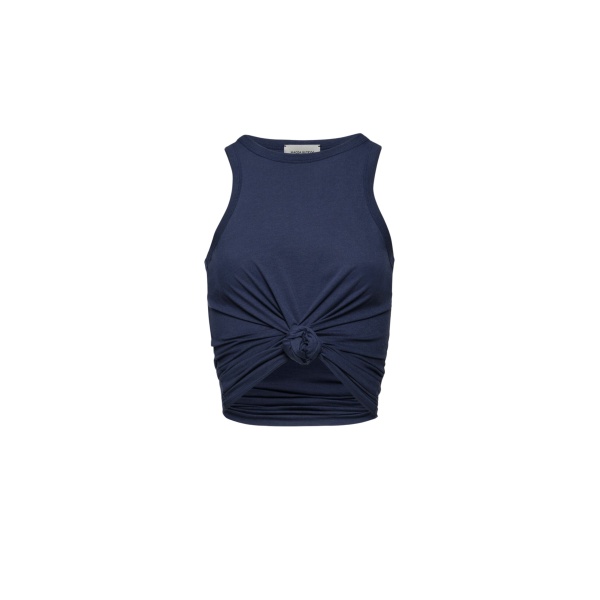 Magda Butrym Knotted tank top in navy