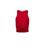 Magda Butrym Knotted tank top in red