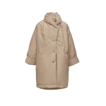 Magda Butrym Oversized coat with shawl collar in beige
