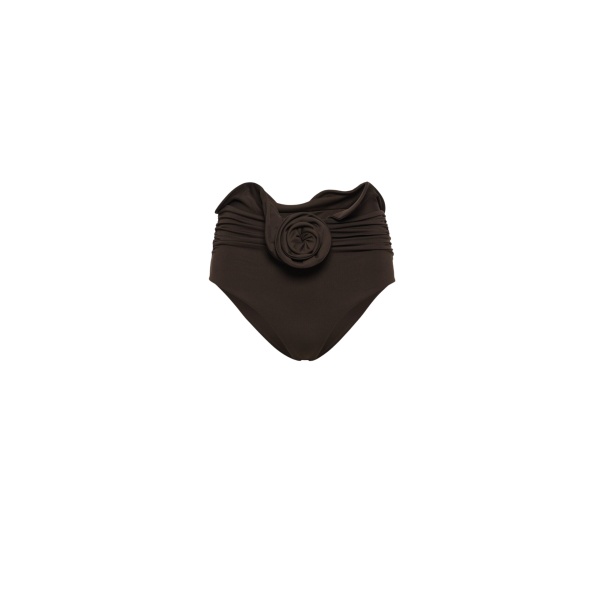 Magda Butrym Sculpted waist swim bottom in brown
