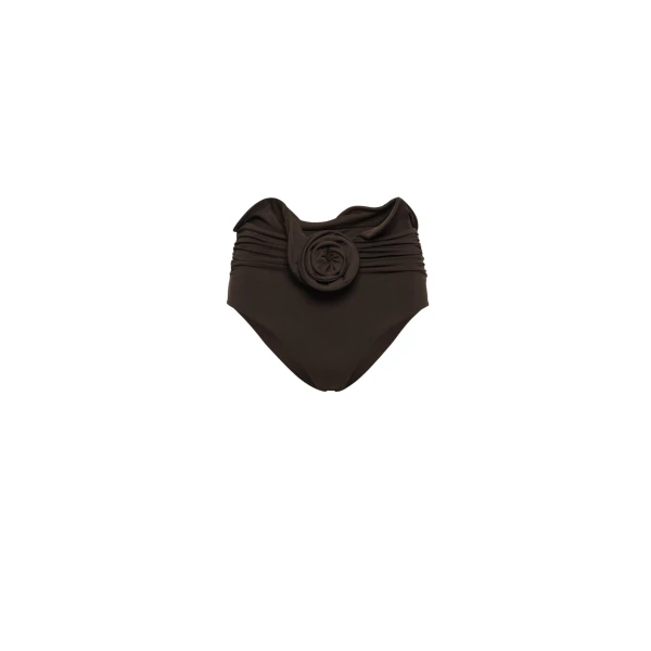 Magda Butrym Sculpted waist swim bottom in brown