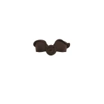 Magda Butrym Sculptural bandeau swim top in brown