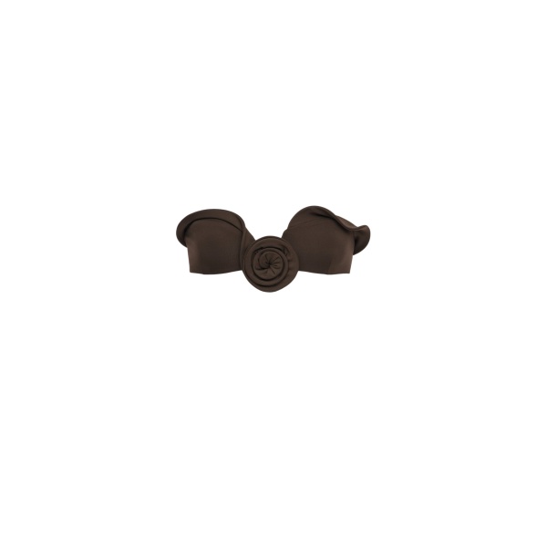 Magda Butrym Sculptural bandeau swim top in brown