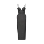 Magda Butrym Wool bustier dress in grey