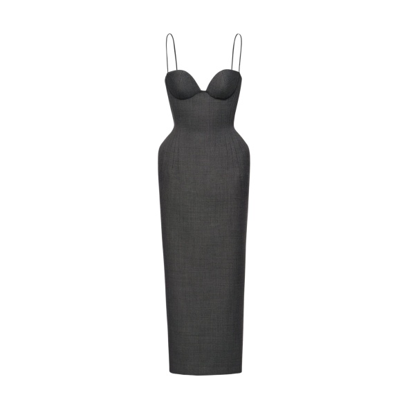 Magda Butrym Wool bustier dress in grey