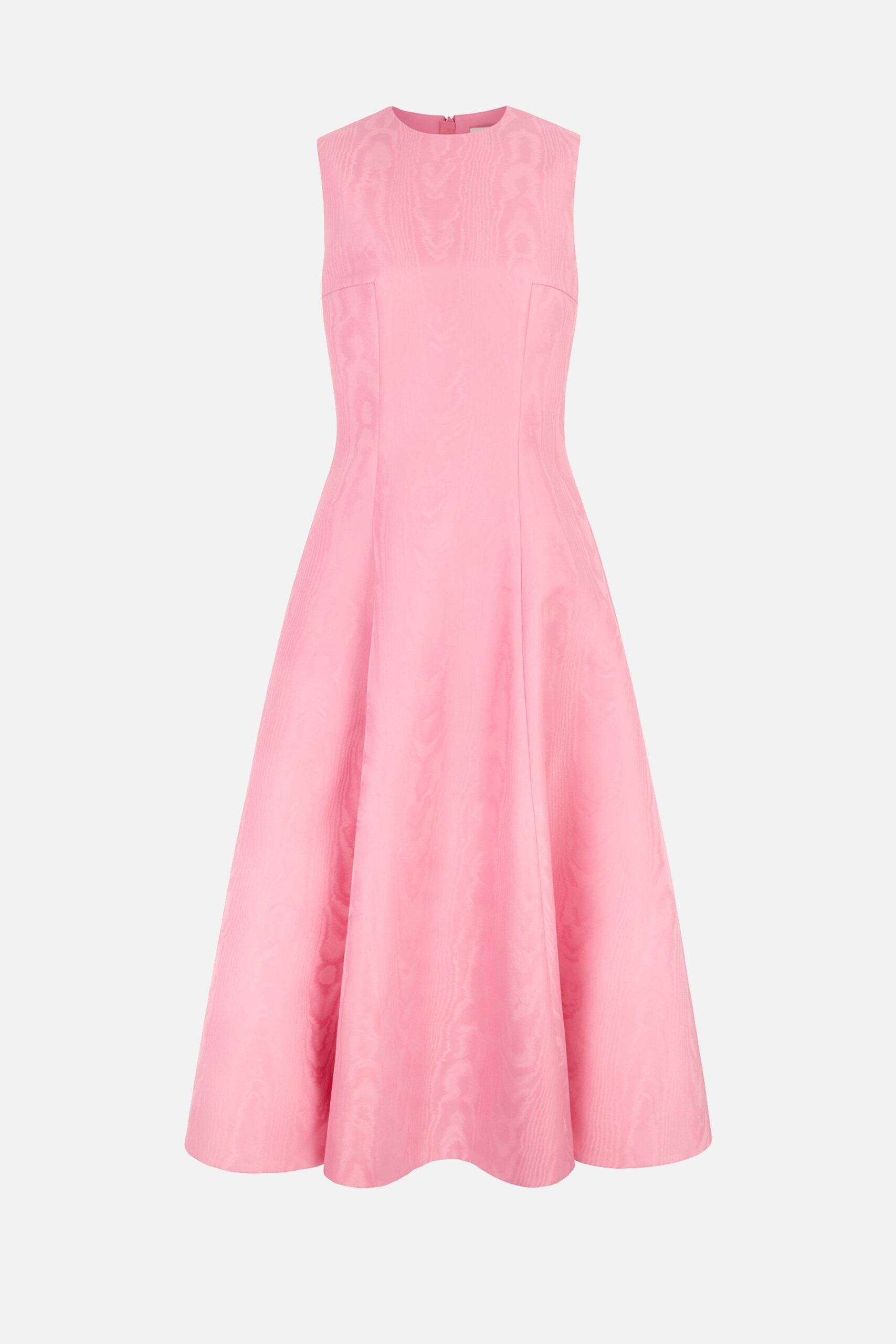 Emilia Wickstead Mara Dress in Pink Moire Mikado