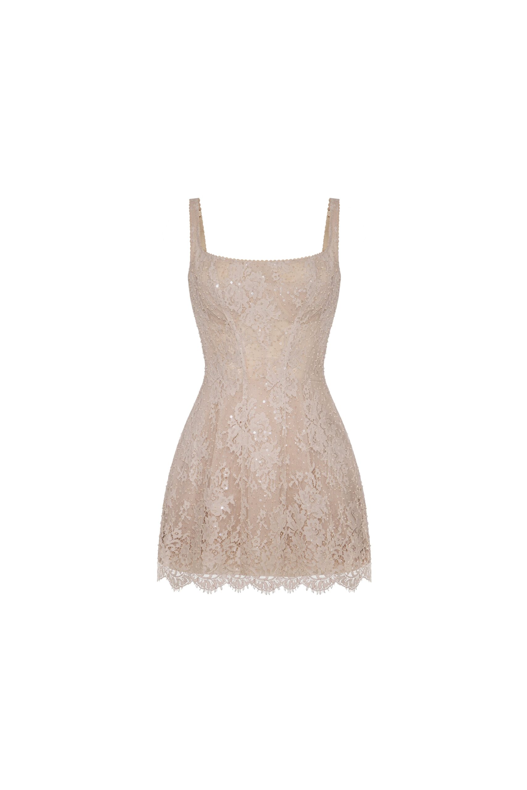 Milla Beige corset mini dress - Dresses - Ukrainian Luxury Evening Gown at Coveti Milla dresses