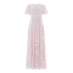 Needle & Thread Anais Sequin Short Sleeve Gown