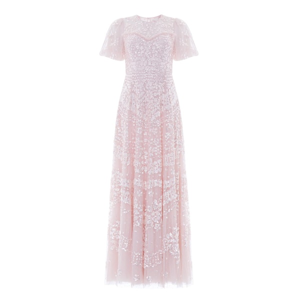 Needle & Thread Anais Sequin Short Sleeve Gown