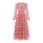 Needle & Thread Blossom Lace Ankle Gown