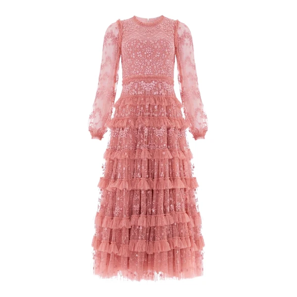 Needle & Thread Blossom Lace Ankle Gown