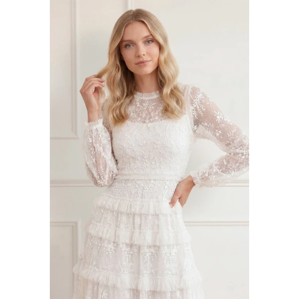Needle & Thread White dresses