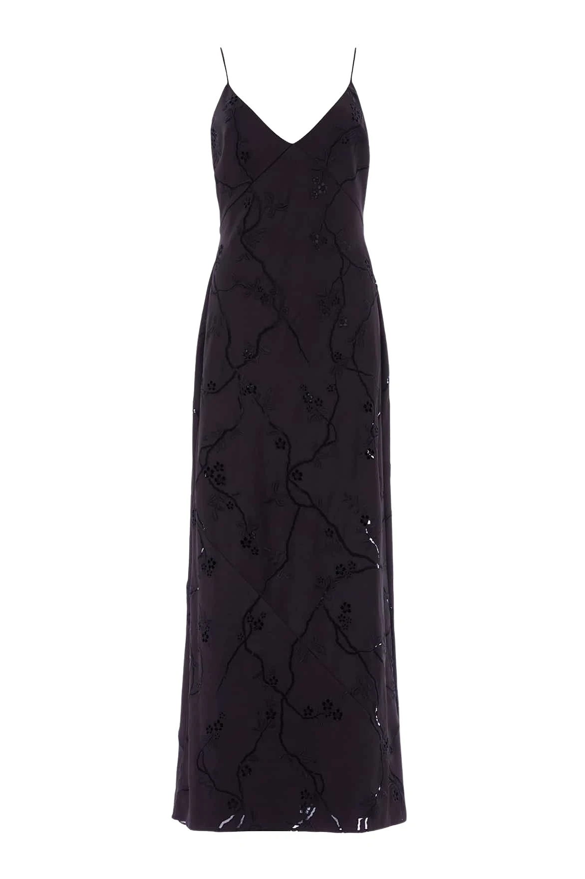 Needle-Thread-Cherry-Blossom-Satin-Cami-Gown-in-Jet-Black-Coveti32624_nobg Needle & Thread Cherry Blossom Satin Cami Gown