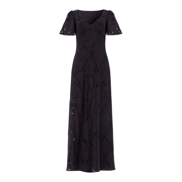 Needle & Thread Cherry Blossom Satin Short Sleeve Gown
