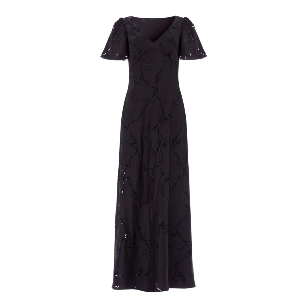 Needle & Thread Cherry Blossom Satin Short Sleeve Gown