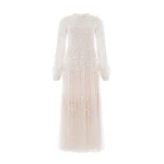 Needle & Thread Clover Long Sleeve Ankle Gown