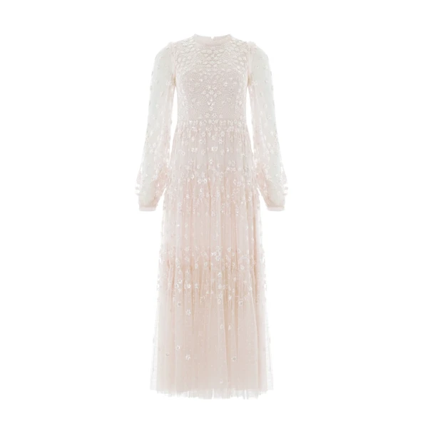 Needle & Thread Clover Long Sleeve Ankle Gown