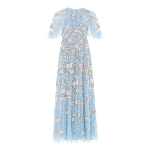 Needle & Thread Eden Rose Cape Ankle Gown