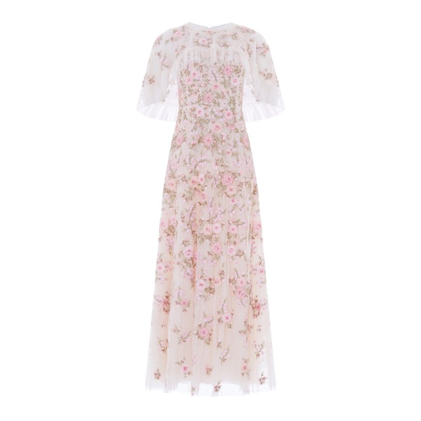 Needle & Thread Eden Rose Cape Ankle Gown