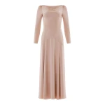 Needle & Thread Evangeline Satin Cowl Neck Long Sleeve Gown
