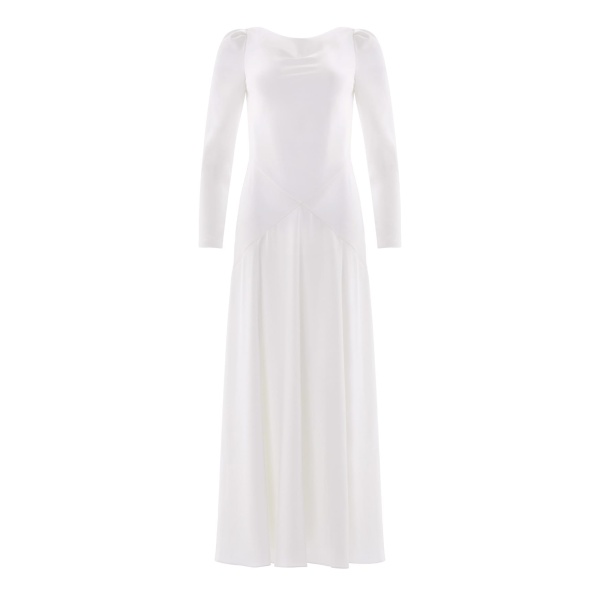 Needle & Thread Evangeline Satin Cowl Neck Long Sleeve Gown