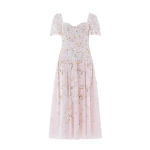Needle & Thread Garden Rose Linen Blend Ballerina Dress