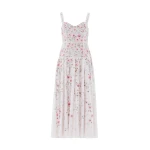 Needle & Thread Garden Rose Linen Blend Sleeveless Ankle Gown