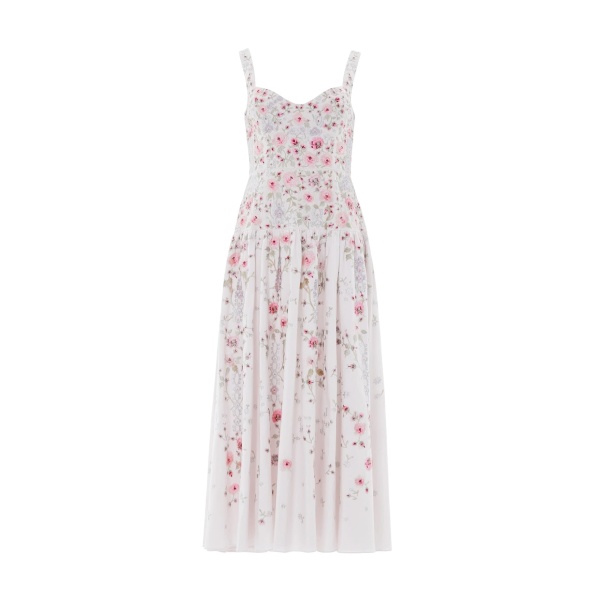 Needle & Thread Garden Rose Linen Blend Sleeveless Ankle Gown