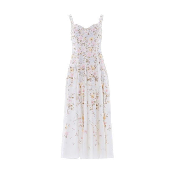 Needle & Thread Garden Rose Linen Blend Sleeveless Ankle Gown