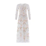 Needle & Thread Garden Rose Long Sleeve Ankle Gown