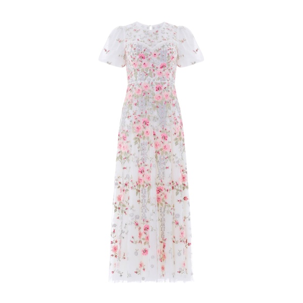 Needle & Thread Garden Rose Short Sleeve Ankle Gown