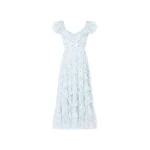 Needle & Thread Magnolia Ditsy Lola Backless Ballerina Dress