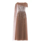 Needle & Thread Moonlight Sequin Draped Gown