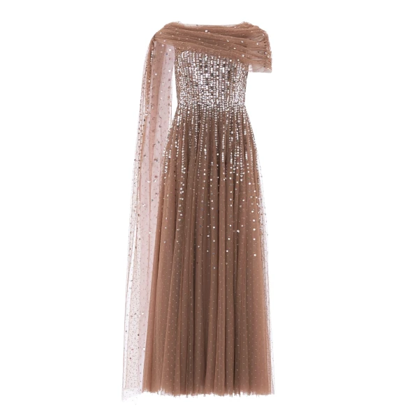 Needle & Thread Moonlight Sequin Draped Gown