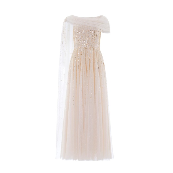 Needle & Thread Moonlight Sequin Draped Gown