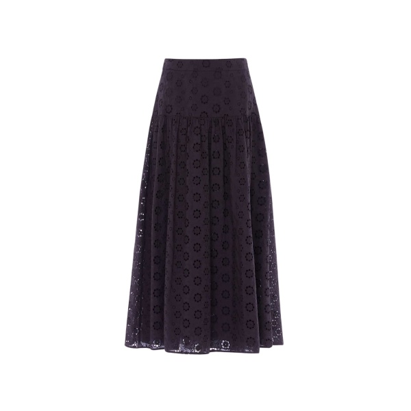 Needle & Thread Romilly Cotton Broderie Ankle Skirt