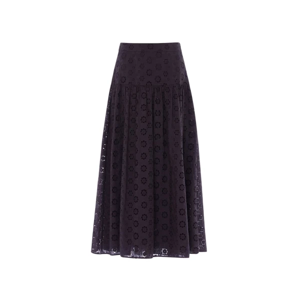 Needle & Thread Romilly Cotton Broderie Ankle Skirt