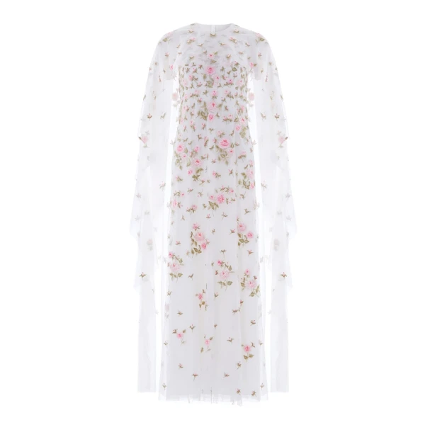 Needle & Thread Rose Bloom Cape Gown