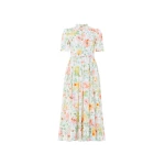 Needle & Thread Sienna Rose Cotton Short Sleeve Ballerina Dress