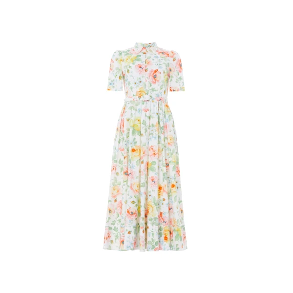 Needle & Thread Sienna Rose Cotton Short Sleeve Ballerina Dress