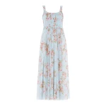 Needle & Thread Summer's Rose Chiffon Smocked Cami Ankle Gown