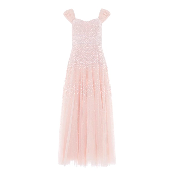 Needle & Thread Sunrise Sequin Sweetheart Ankle Gown