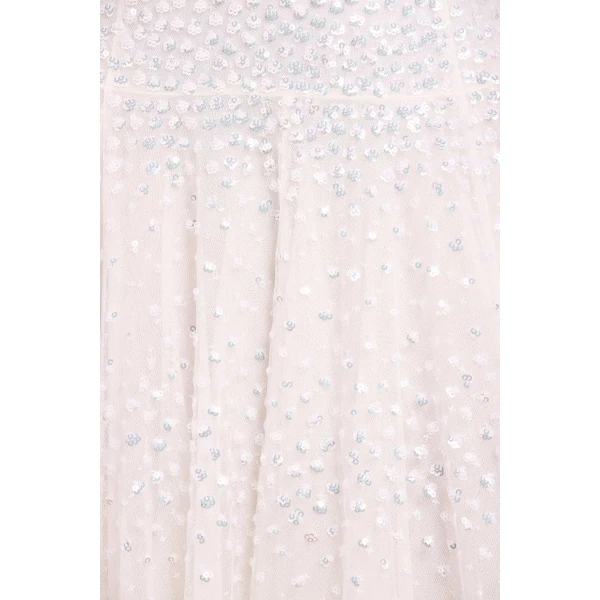 Needle & Thread Sunrise Sequin V-Neck Ankle Gown