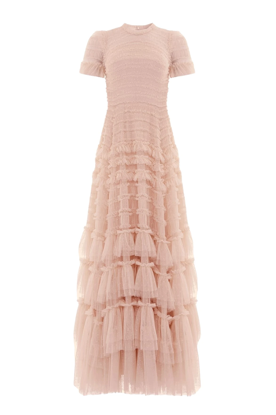 Needle-Thread-Valentine-Ruffle-Gown-in-Biscuit-Coveti75132_nobg Needle & Thread Valentine Ruffle Gown