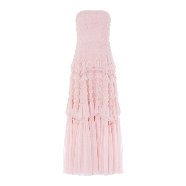 Needle & Thread Valentine Ruffle Strapless Gown